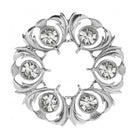Dancers Thistle Brooch - Crystal