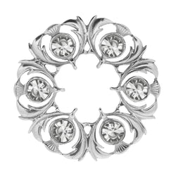 Dancers Thistle Brooch - Crystal