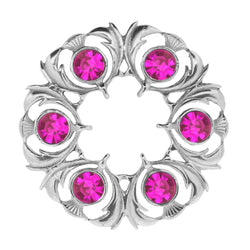 Dancers Thistle Brooch - Fuchsia