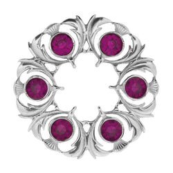 Dancers Thistle Brooch - Purple