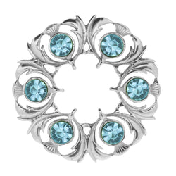Dancers Thistle Brooch - Turquoise