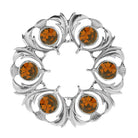 Dancers Thistle Brooch - Yellow