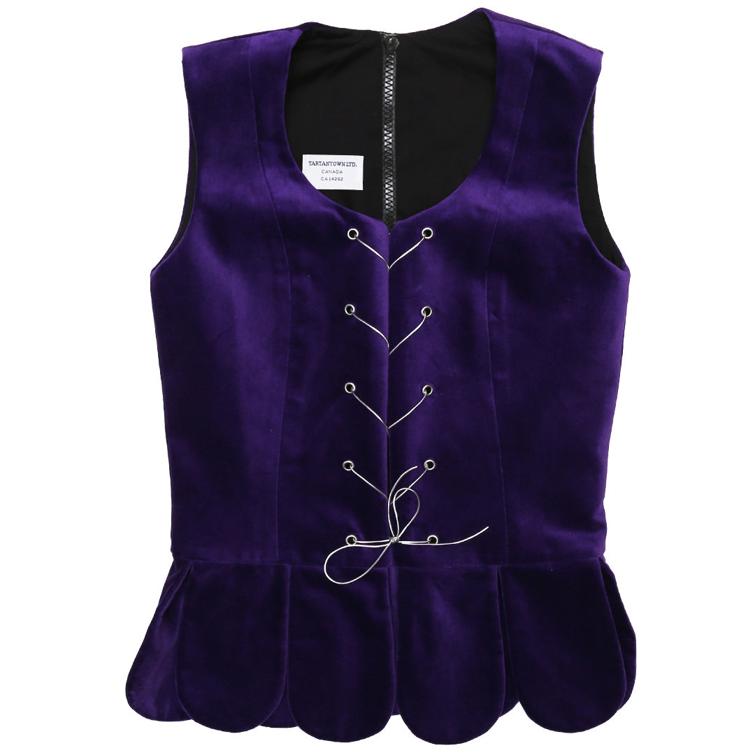 Dark Purple Standard National Vest Zipper