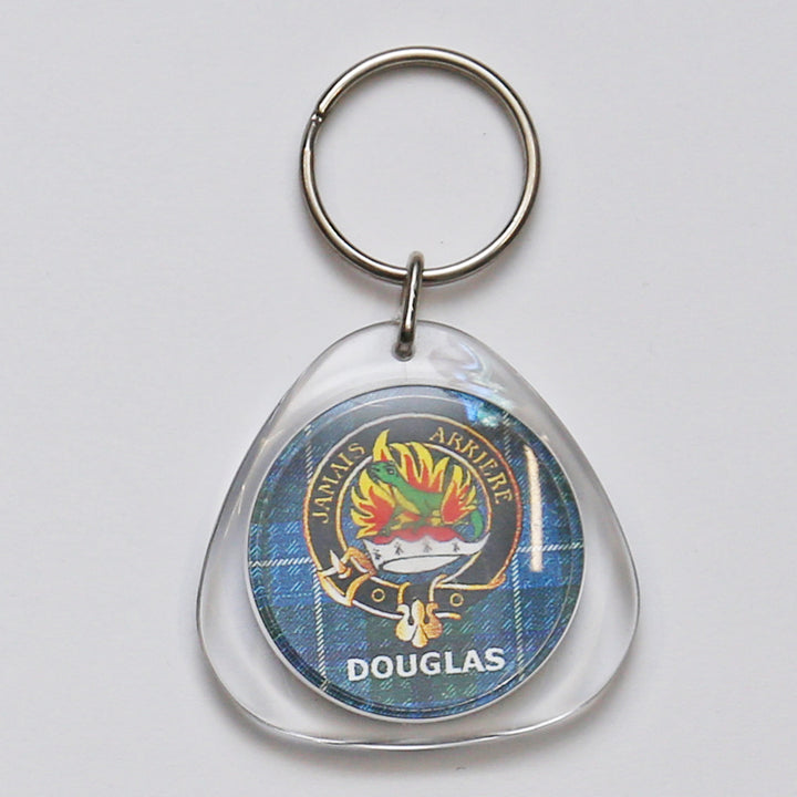 Clan Crest Plastic Key Chain - Douglas