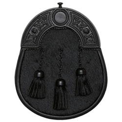 Dress Black on Black Celtic Sporran