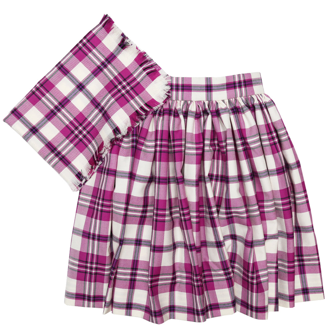 Dress Fuchsia Scott National Skirt and Plaid