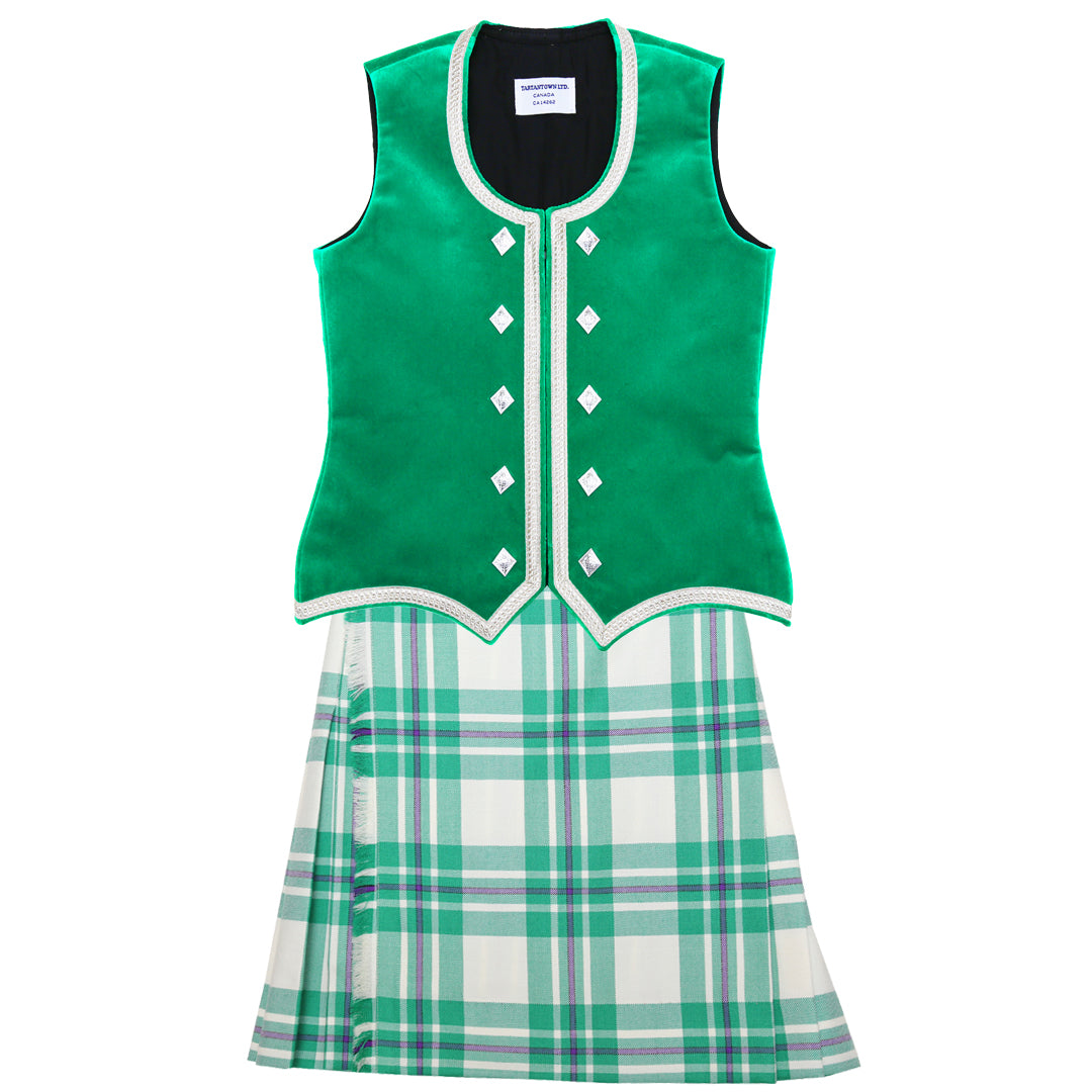 Dress Green McGregor Kiltie Outfit (Apple Green)