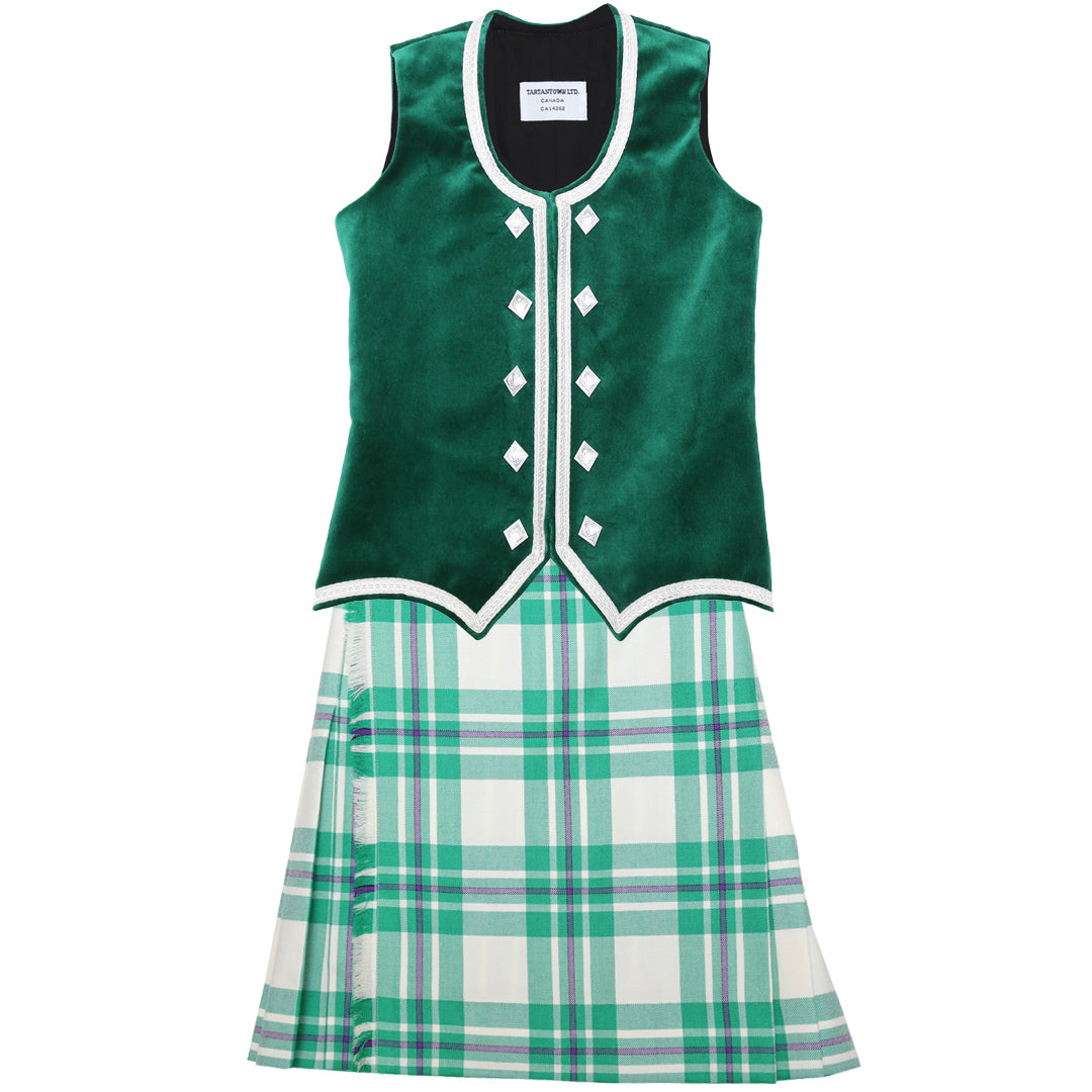 Dress Green McGregor Kiltie Outfit (Bright Green)