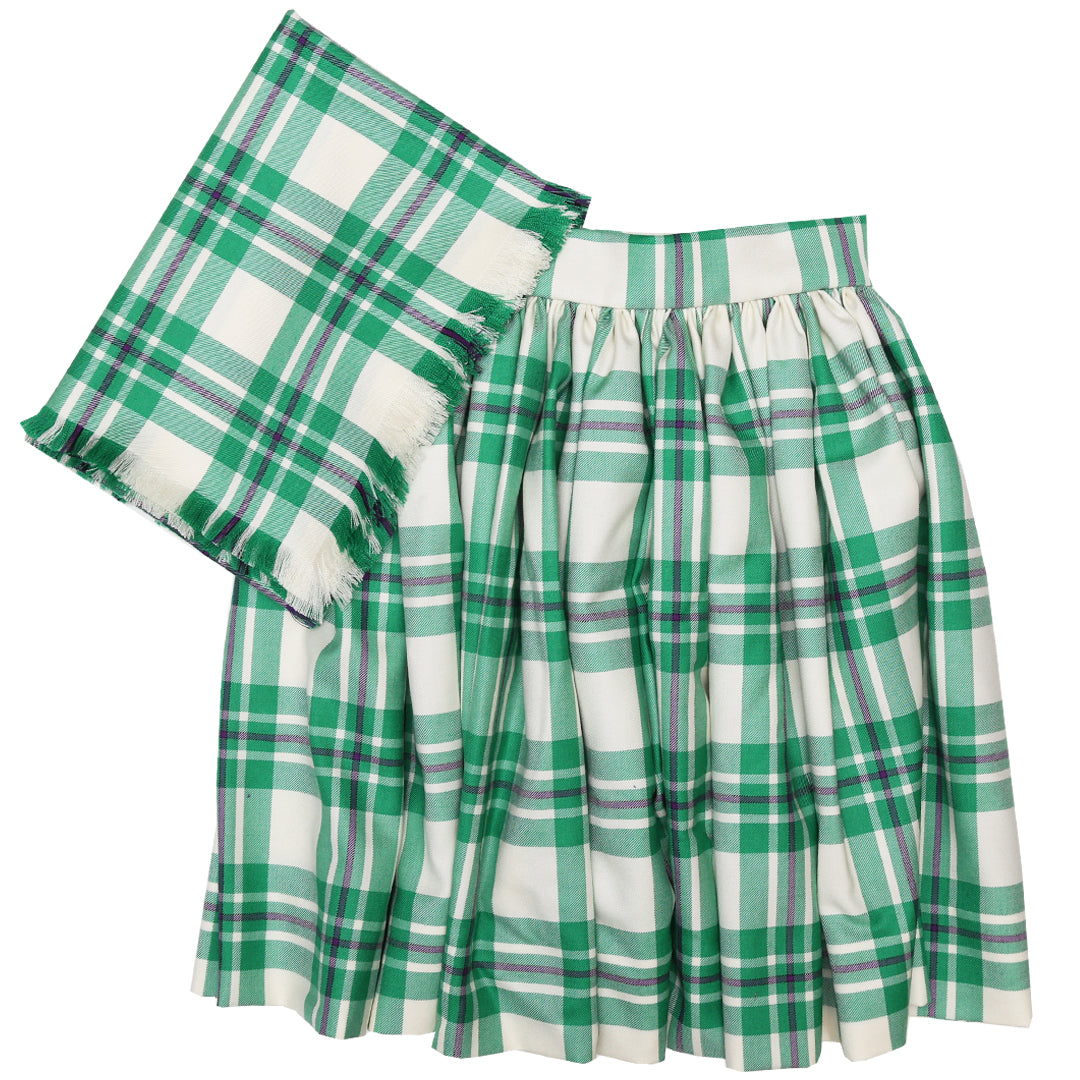 Dress Green McGregor National Skirt and Plaid