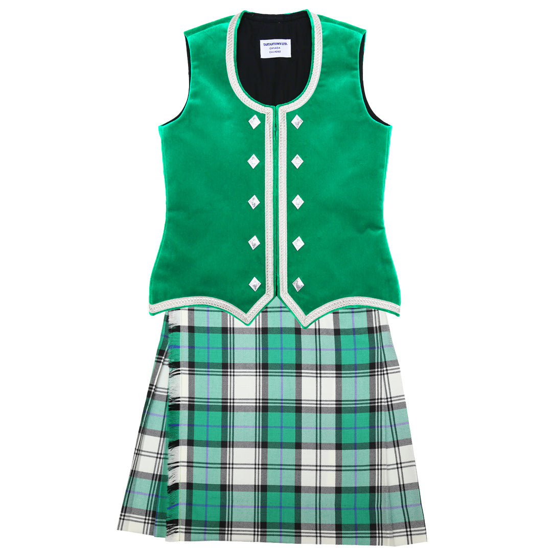 Dress Green McLaughlin Kiltie Outfit (Apple Green)