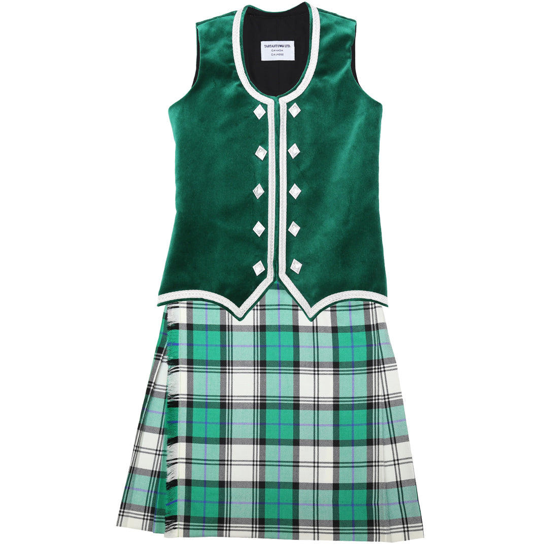 Dress Green McLaughlin Kiltie Outfit (Bright Green)