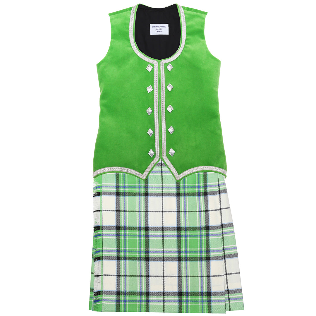 Dress Lime McKellar Kiltie Outfit (Lime Green)