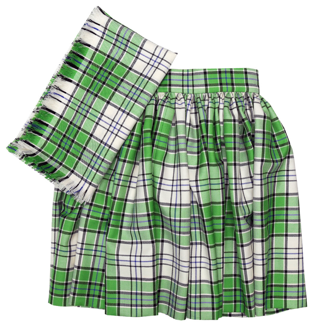 Dress Lime McRae National Skirt and Plaid