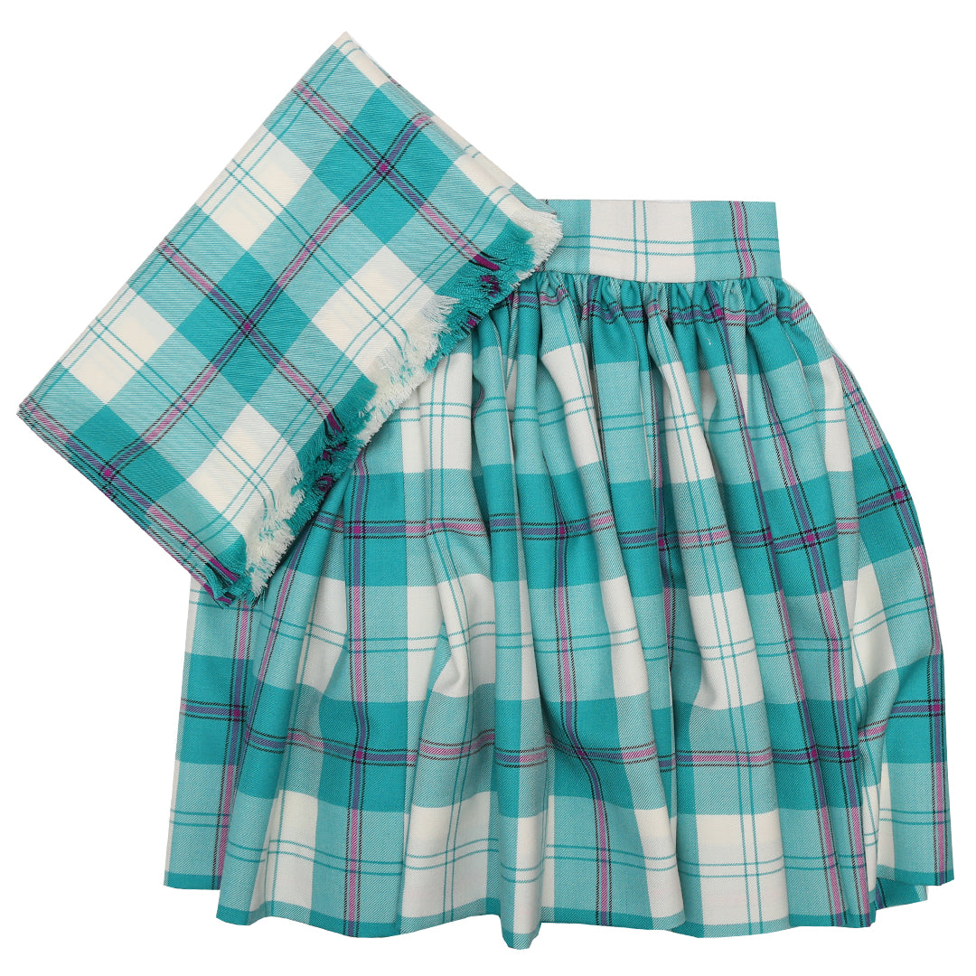 Dress Mint Cunningham National Skirt and Plaid