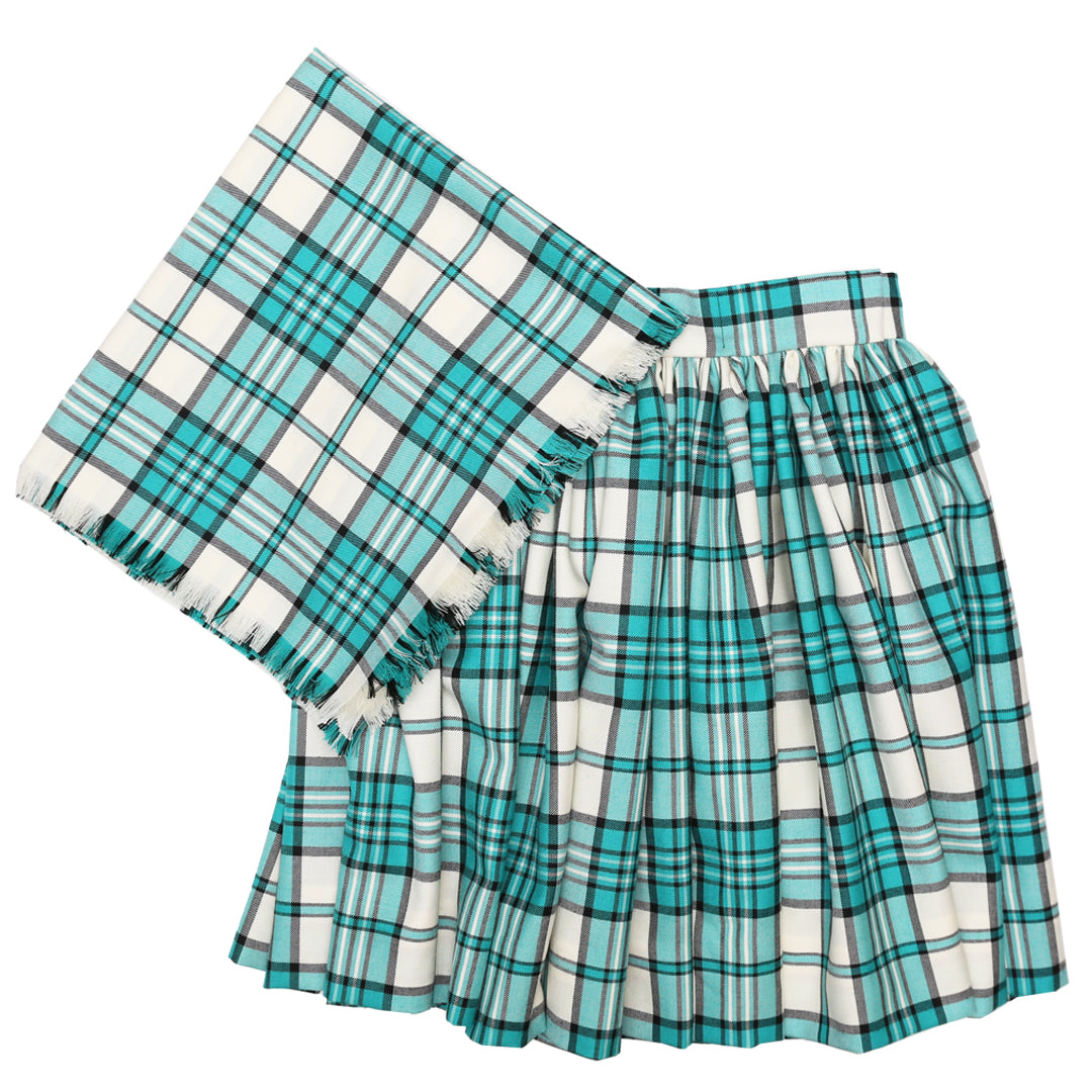 Dress Mint Scott Variation National Skirt and Plaid