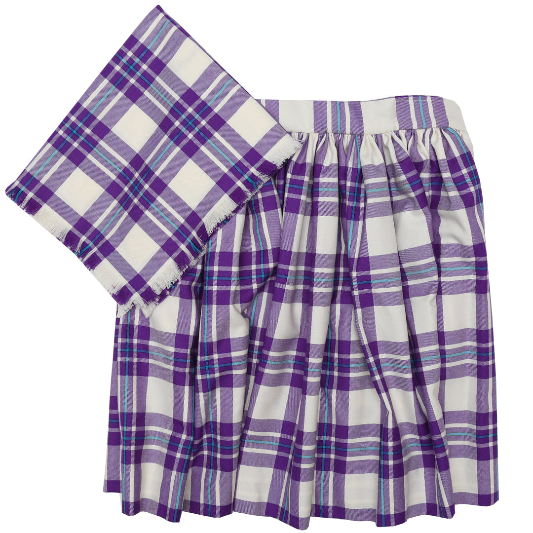 Dress Purple McGregor Natioanl Skirt and Plaid