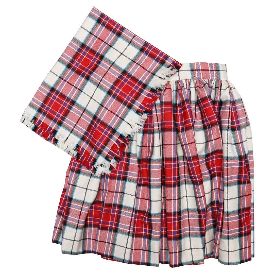 Dress Red McKellar National Skirt and Plaid