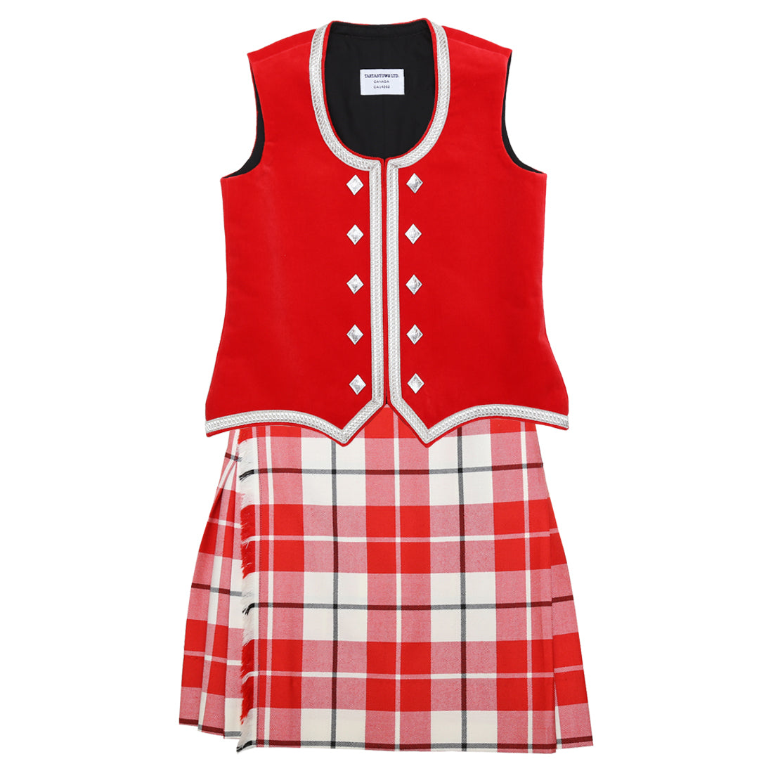 Dress Red McRae of Conchra Kiltie Outfit (Bright Red)