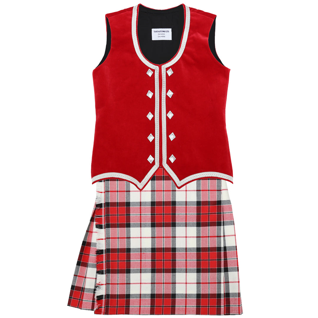 Dress ScotDance Canada Kiltie Outfit (Red)