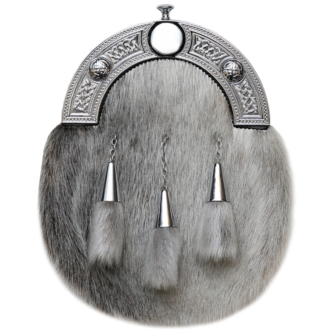 Dress Sealskin Cone Sporran