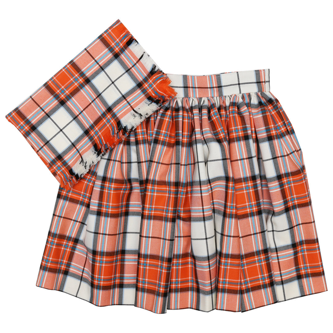 Dress Tangerine McKellar National Skirt and Plaid
