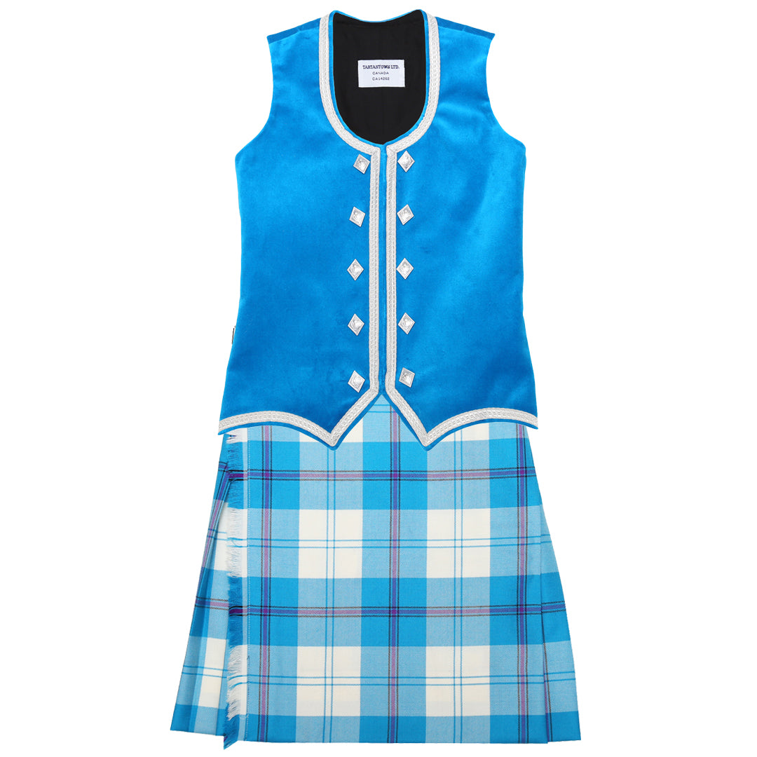 Dress Turquoise Cunningham Kiltie Outfit (Bright Turquoise)