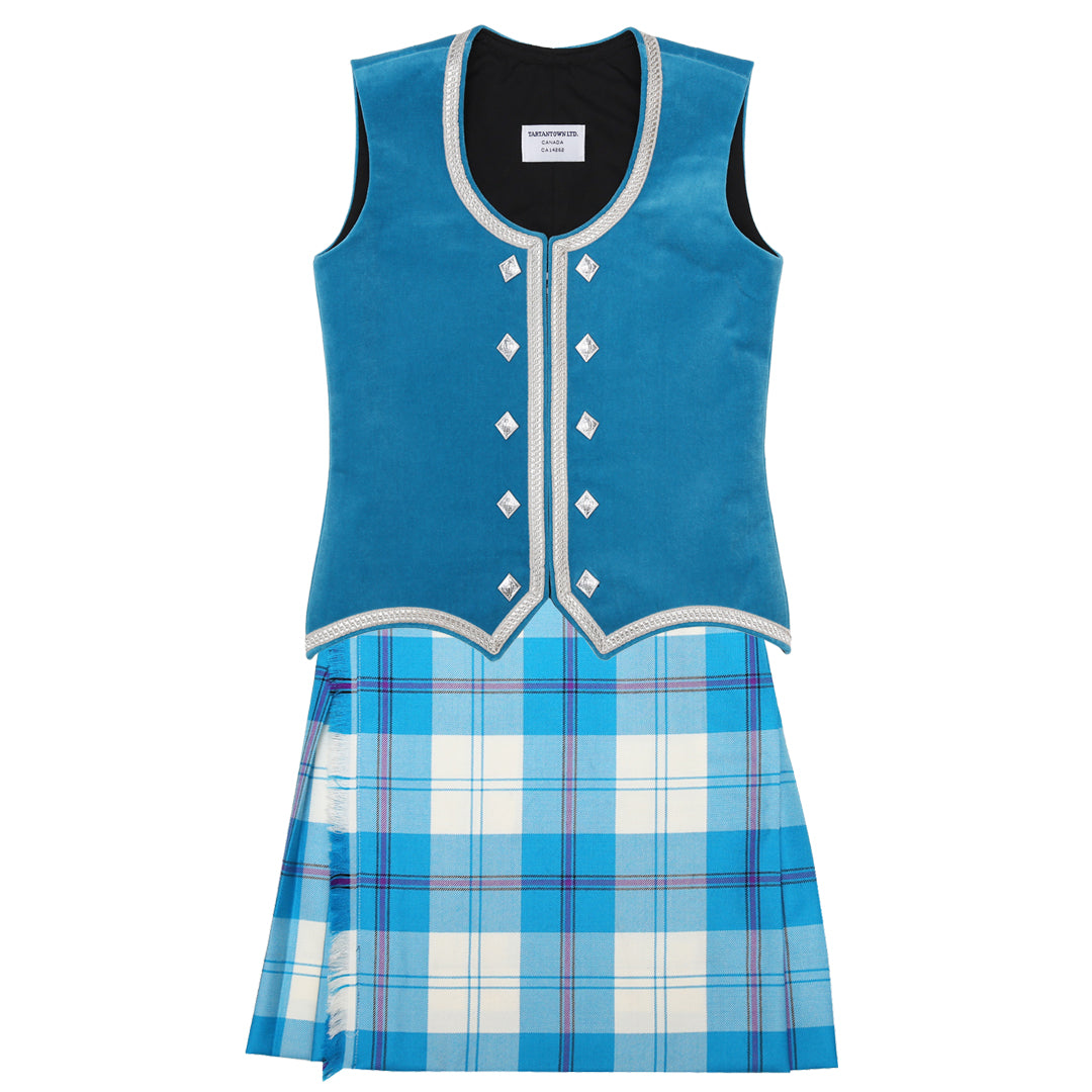 Dress Turquoise Cunningham Kiltie Outfit (Turquoise)
