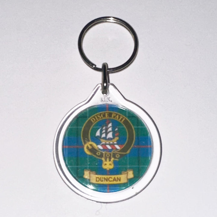 Clan Crest Plastic Key Chain - Duncan