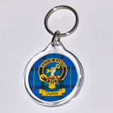 Clan Crest Plastic Key Chain - Dunn