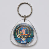 Clan Crest Plastic Key Chain - Dunn