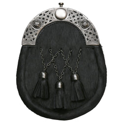 Economy Antique Black Interlink Sporran