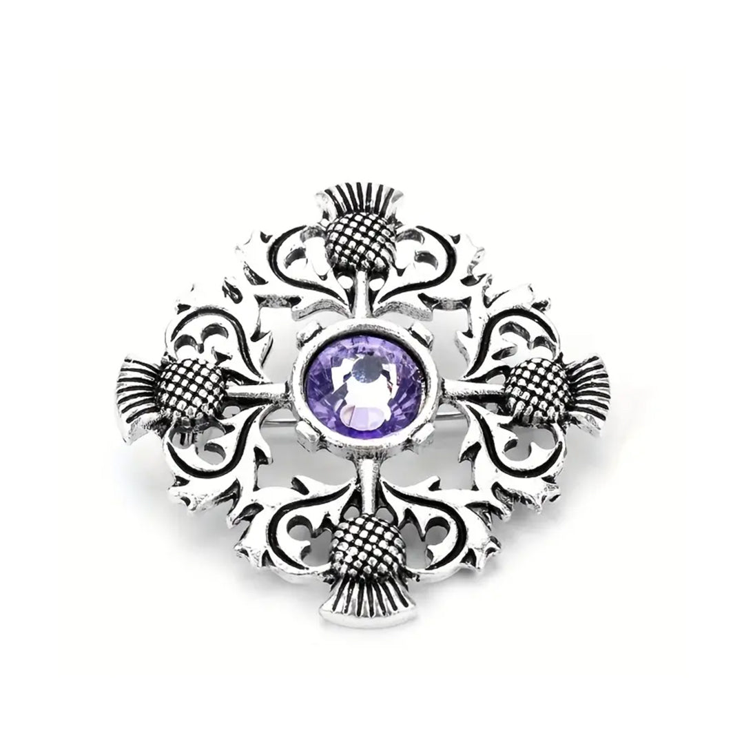 Economy Four Thistle Brooch