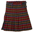 Economy Red Tartan Kilt with Flashes Back