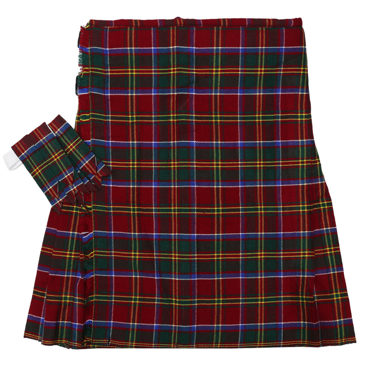 Economy Red Tartan Kilt with Flashes