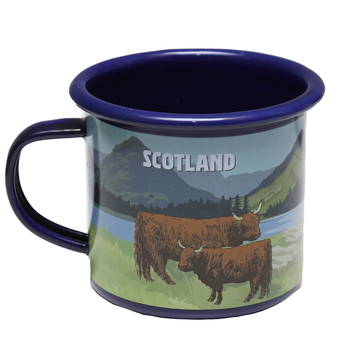 Enamel Mug - Highland Coo Scotland