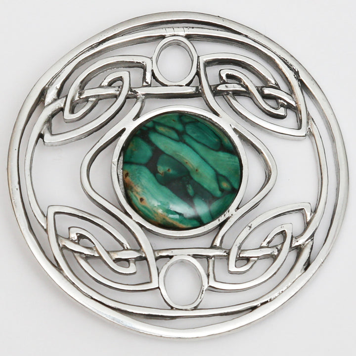 Faulty HeatherGems - Celtic Weave Brooch - No Pin