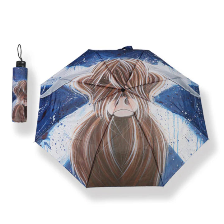 Folding Umbrella - Saltire Coo