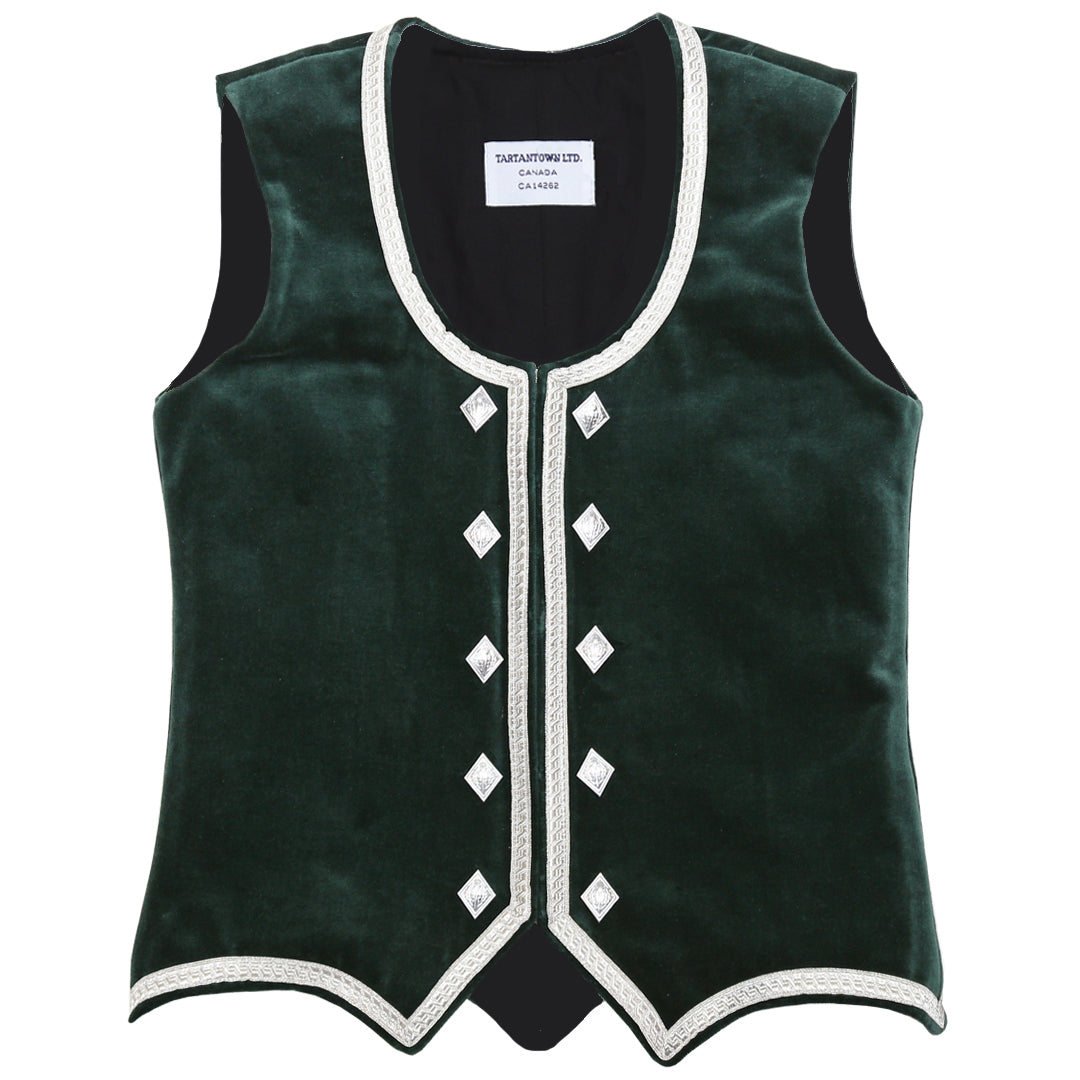 Forest Green Highland Vest