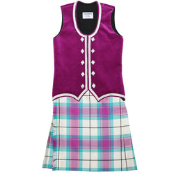 Size 12 Fuchsia Kerr Kiltie and Vest