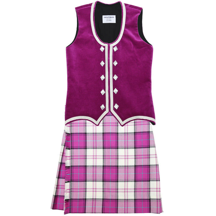 Size 8 Slim Fuchsia Menzies Kiltie and Vest