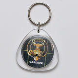 Clan Crest Plastic Key Chain - Gardner