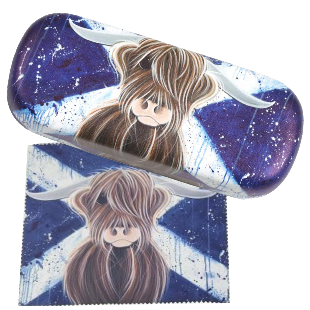 Glasses Case and Cloth - Highlander Cow