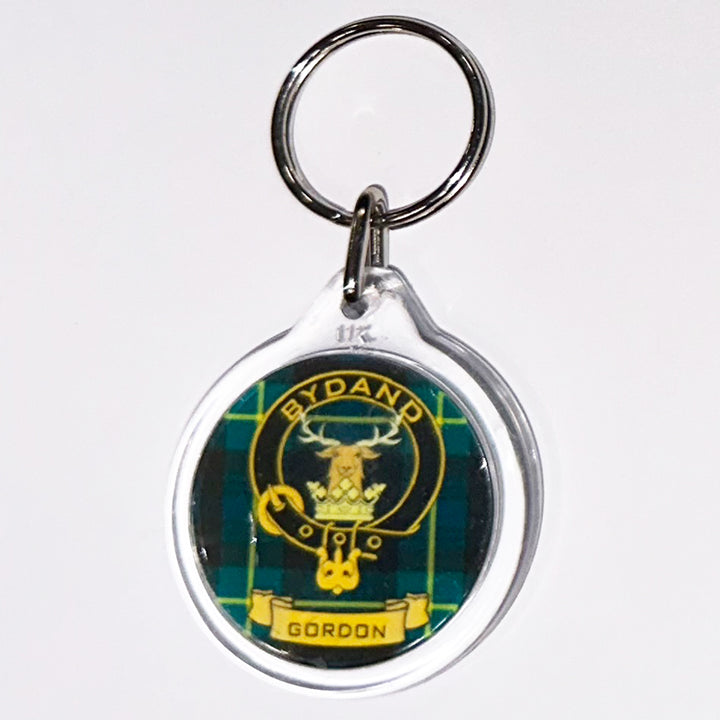 Clan Crest Plastic Key Chain - Gordon