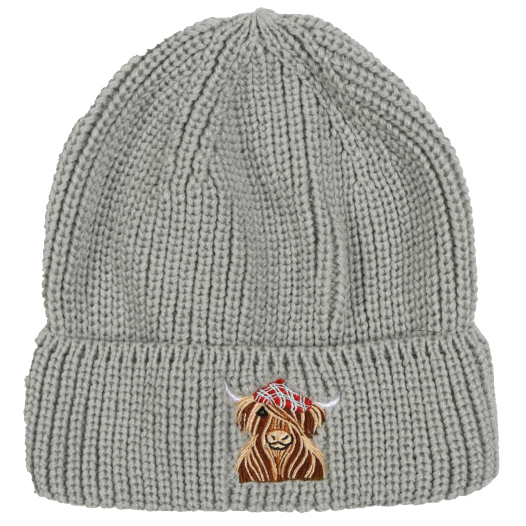 Hamish Highland Cow Toque Grey
