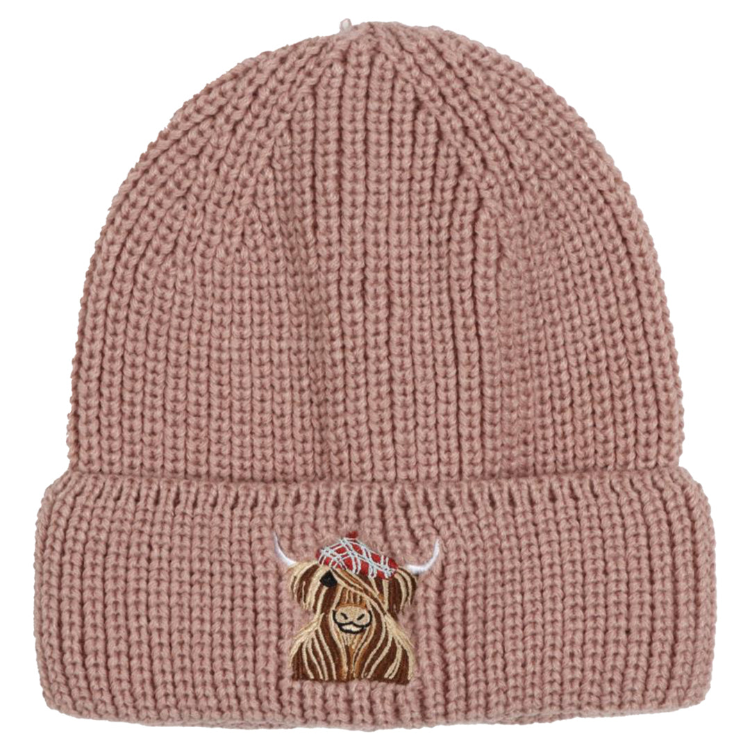 Hamish Highland Cow Toque Pink