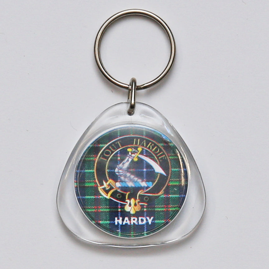 Clan Crest Plastic Key Chain - Hardy