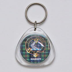 Clan Crest Plastic Key Chain - Hardy