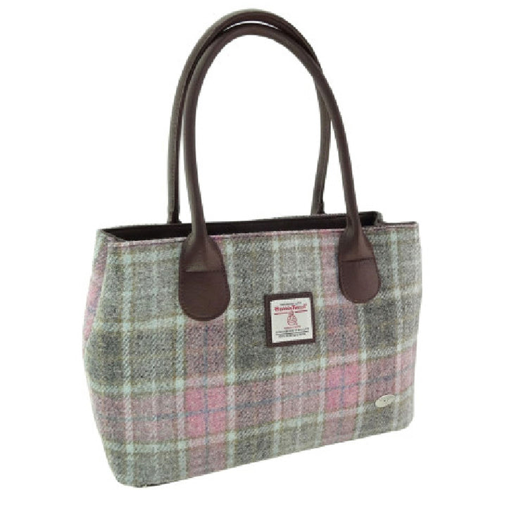 Harris Tweed Handbag Soft Pink Buchanan