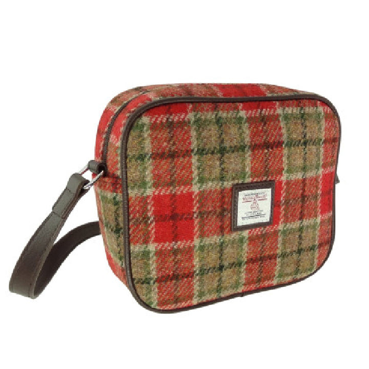 Harris Tweed Mini Bag Red and Green Tartan