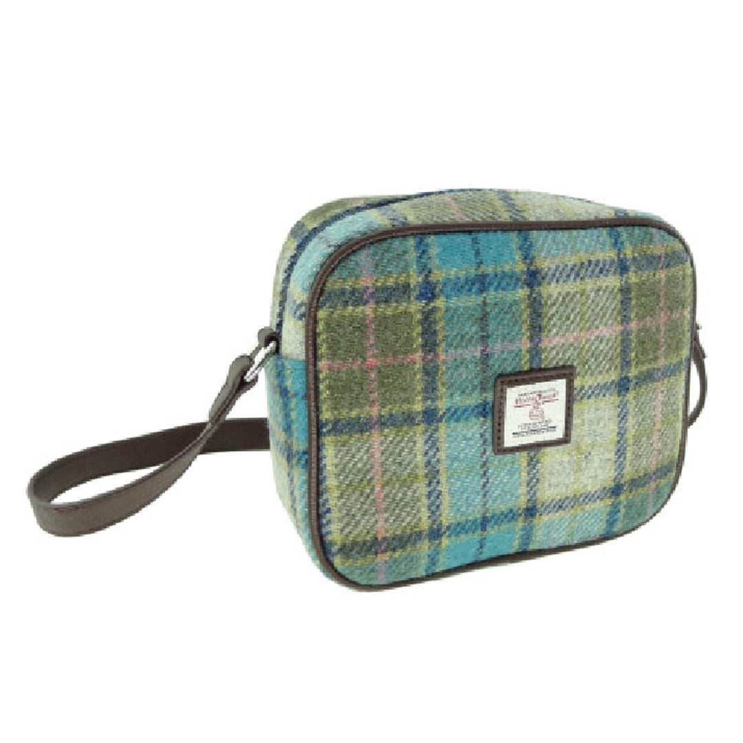 Harris Tweed Mini Bag Turquoise Tartan
